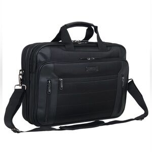 Kenneth Cole Reaction Black Laptop Briefcase Bag
